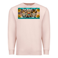 Pale Pink western gnome license plate Premium Sweatshirt - BarkalooDesign