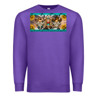 Purple western gnome license plate Premium Sweatshirt - BarkalooDesign