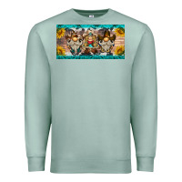 Seafoam western gnome license plate Premium Sweatshirt - BarkalooDesign