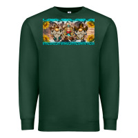 Sports Green western gnome license plate Premium Sweatshirt - BarkalooDesign
