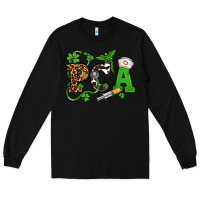 Black St. Patrick's Day PCA Long Sleeve Tee - OliviaCreatesArt