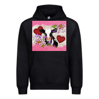 Lotus Heart Cow Valentine Urban Hoodie | Teevron