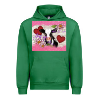 Emerald lotus heart cow valentine Urban Hoodie - AdoDesignShop