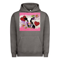 Pigment Tornado lotus heart cow valentine Urban Hoodie - AdoDesignShop