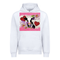 White lotus heart cow valentine Urban Hoodie - AdoDesignShop