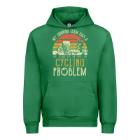 Emerald my drinking team has a cycling problem cotton t shirt funny dad gift c Urban Hoodie - longCreatives