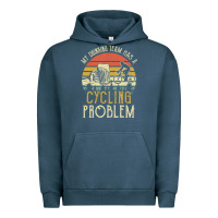 Pigment Midnight Navy my drinking team has a cycling problem cotton t shirt funny dad gift c Urban Hoodie - longCreatives