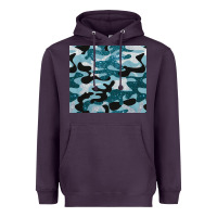 Plum blue camouflage glitter Heavyweight Hoodie - BarkalooDesign