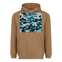 Toasted Coconut blue camouflage glitter Heavyweight Hoodie - BarkalooDesign