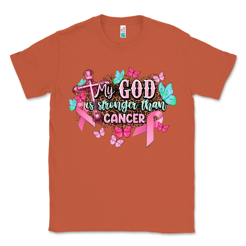 My God Is Stronger Than Cancer Awareness Classic Tee by HowdyJamesFarm | Teevron