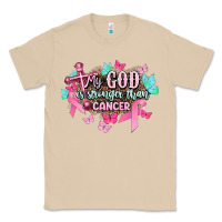 Mushroom My god is stronger than Cancer Awareness Classic Tee - HowdyJamesFarm