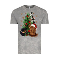 Cloud Rock heifer cow gnomies christmas tree Vintage Tee - CowGirlArtShop