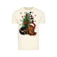 Vintage Arctic heifer cow gnomies christmas tree Vintage Tee - CowGirlArtShop