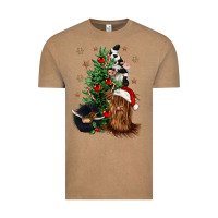 Heifer Cow Gnomies Christmas Tree Vintage Tee | Teevron