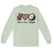 Matcha Peace Love Volleyball Long Sleeve Tee - Jasminsmagicworld