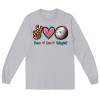 Moon Dust Peace Love Volleyball Long Sleeve Tee - Jasminsmagicworld