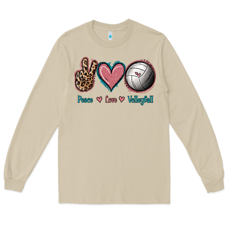 Peace Love Volleyball Long Sleeve Tee by Jasminsmagicworld | Teevron