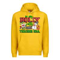 Lemon In My Holly Jolly Teacher Era Premium Hoodie - CowhideDigitalArt