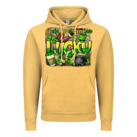 Vintage Mustard All you need is coffee and lucky St. Patrick's Vintage Hoodie - HowdyJamesFarm
