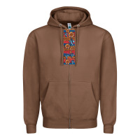 Chestnut usa flag and cross penwraps Zipper Hoodie - Artiststas