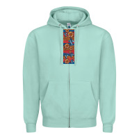 Seafoam usa flag and cross penwraps Zipper Hoodie - Artiststas