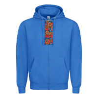 True Royal usa flag and cross penwraps Zipper Hoodie - Artiststas