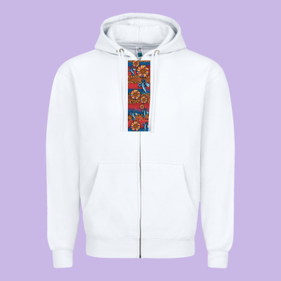 Usa Flag And Cross Penwraps Zipper Hoodie Designed By Artiststas