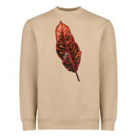 Mushroom croton leaf Heavyweight Sweatshirt - LillyAllenDesigns