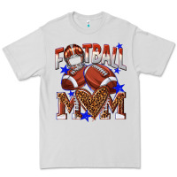 Dove Grey American Football Mom Premium Tee - NancyCooperArtShop