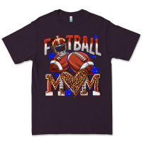 Plum American Football Mom Premium Tee - NancyCooperArtShop