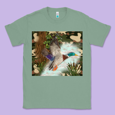 Duck Hunting Classic Tee Designed By Tumblerdesignbyshophia
