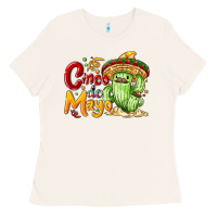 Bone Cinco de mayo with cactus Ladies Tee - NancyCooperArtShop