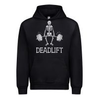 Black deadlift funny halloween skeleton weight lifting workout Urban Hoodie - longCreatives