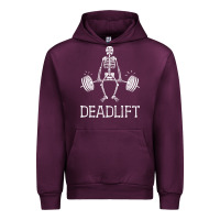 Mauve Wine deadlift funny halloween skeleton weight lifting workout Urban Hoodie - longCreatives