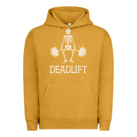 Pigment Peanut Butter deadlift funny halloween skeleton weight lifting workout Urban Hoodie - longCreatives