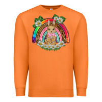 Carrot easter rabbit rainbow Premium Sweatshirt - BarkalooDesign
