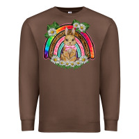 Chestnut easter rabbit rainbow Premium Sweatshirt - BarkalooDesign