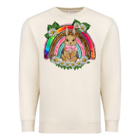 Sandshell easter rabbit rainbow Premium Sweatshirt - BarkalooDesign