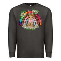 Smoke easter rabbit rainbow Premium Sweatshirt - BarkalooDesign