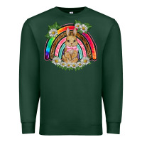 Sports Green easter rabbit rainbow Premium Sweatshirt - BarkalooDesign
