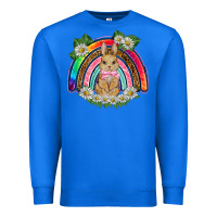 True Royal easter rabbit rainbow Premium Sweatshirt - BarkalooDesign