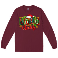 Burgundy christmas lolo claus Long Sleeve Tee - FaDigitalArtStudio