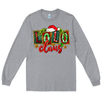 Heather Grey christmas lolo claus Long Sleeve Tee - FaDigitalArtStudio