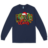 Navy christmas lolo claus Long Sleeve Tee - FaDigitalArtStudio
