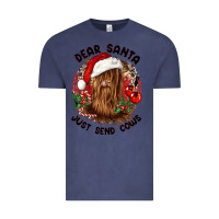 Vintage Denim dear santa just send cows Vintage Tee - CowGirlArtShop