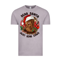 Vintage Zinc dear santa just send cows Vintage Tee - CowGirlArtShop