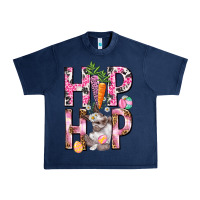 Navy Hip hop Easter Girl Easter Day Urban Heavy Tee - HowdyJamesFarm