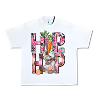 White Hip hop Easter Girl Easter Day Urban Heavy Tee - HowdyJamesFarm