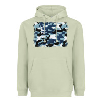 Matcha blue camouflage background Heavyweight Hoodie - BarkalooDesign