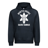 Navy Oahu Hawaii North Shore Surf Beach Surfing Surfer Gift Urban Hoodie - longCreatives